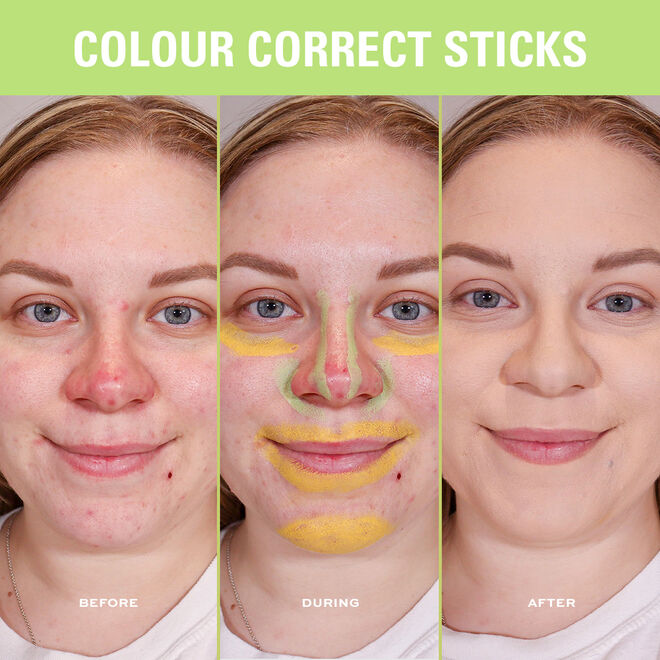 Makeup Revolution Colour Correcting Stick Yellow & Green